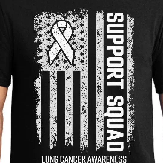 Lung Cancer Shirts Support Squad Lung Cancer Awareness Pajama Set