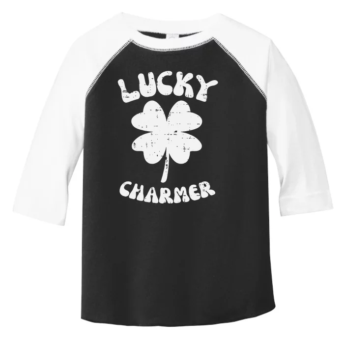 Lucky Charmer Shamrock Saint St Patricks Day Toddler Fine Jersey T-Shirt