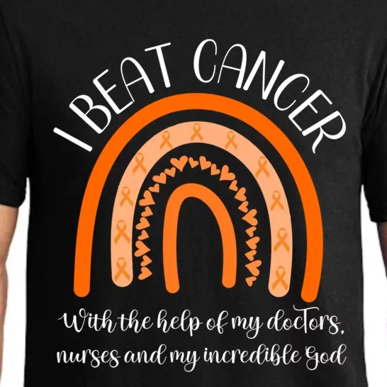 Leukemia Cancer Survivor End Chemo I Beat Cancer Awareness Gift Pajama Set