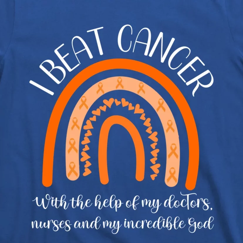 Leukemia Cancer Survivor End Chemo I Beat Cancer Awareness Gift T-Shirt