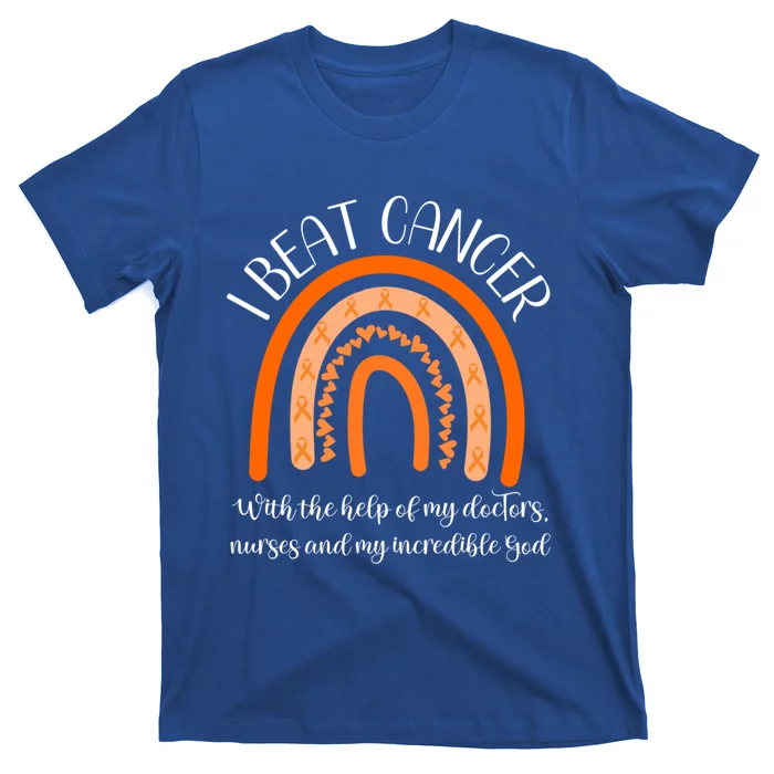 Leukemia Cancer Survivor End Chemo I Beat Cancer Awareness Gift T-Shirt