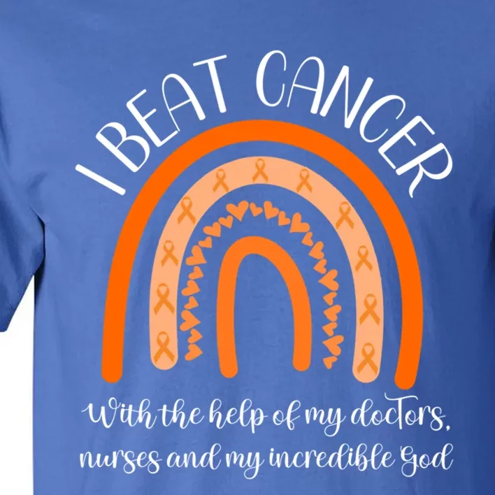 Leukemia Cancer Survivor End Chemo I Beat Cancer Awareness Gift Tall T-Shirt