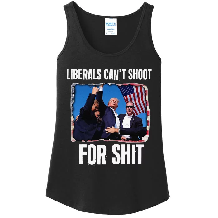 Liberals CanT Shoot For Shit Gift Ladies Essential Tank