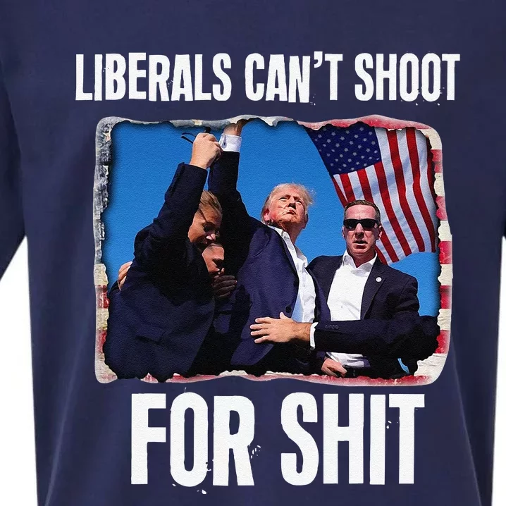 Liberals CanT Shoot For Shit Gift Sueded Cloud Jersey T-Shirt