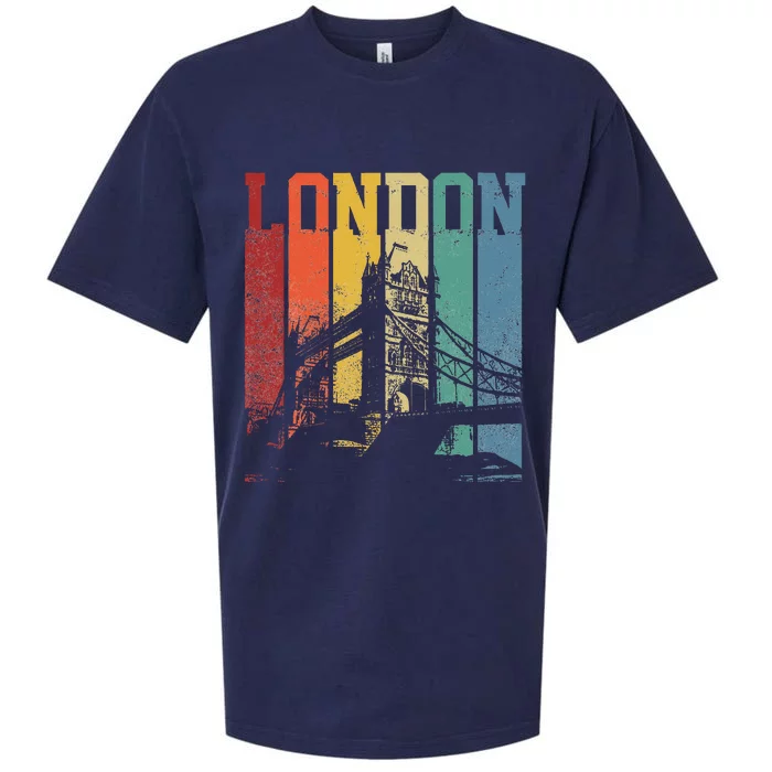 London City Tower Bridge England United Kingdom Vintage Sueded Cloud Jersey T-Shirt