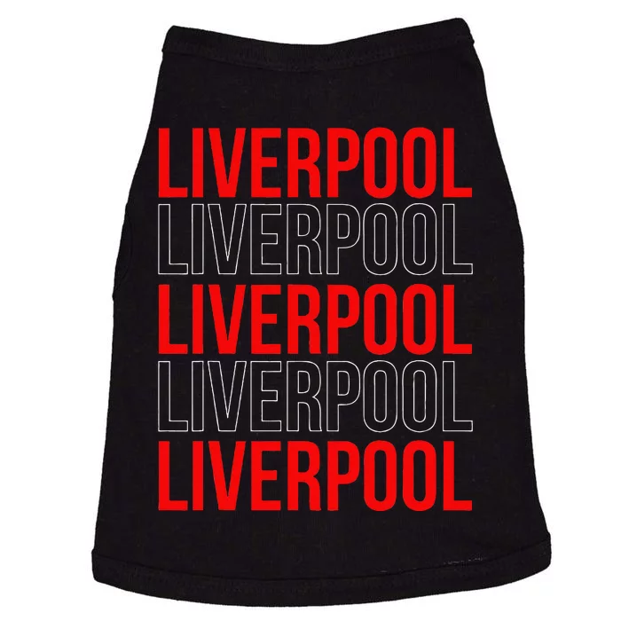 Liverpool City Tourist Souvenir Gift Uk England Doggie Tank