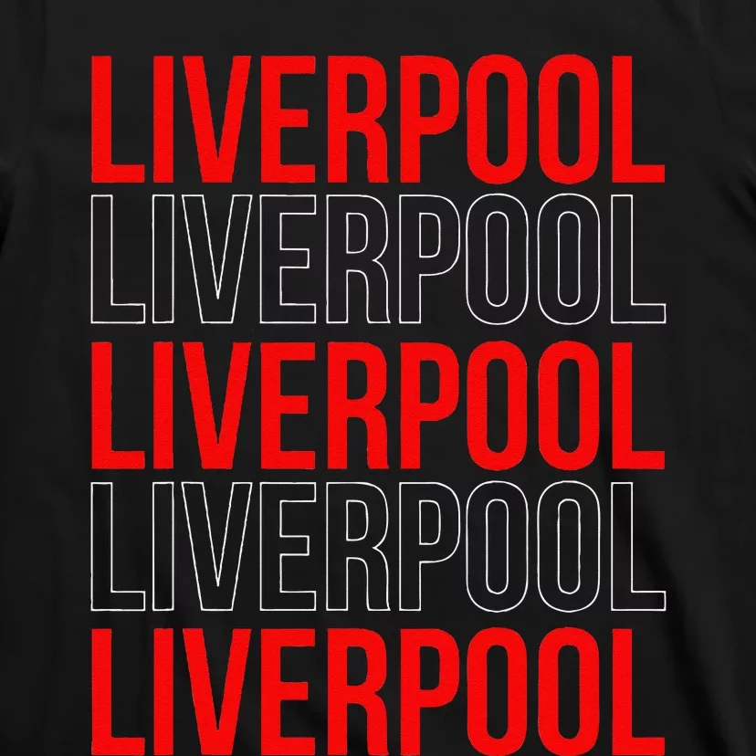 Liverpool City Tourist Souvenir Gift Uk England T-Shirt