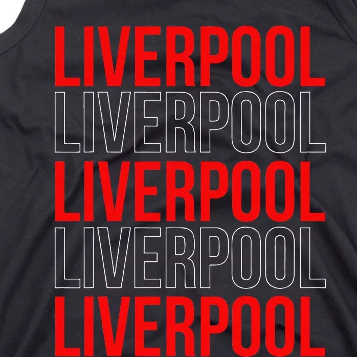 Liverpool City Tourist Souvenir Gift Uk England Tank Top