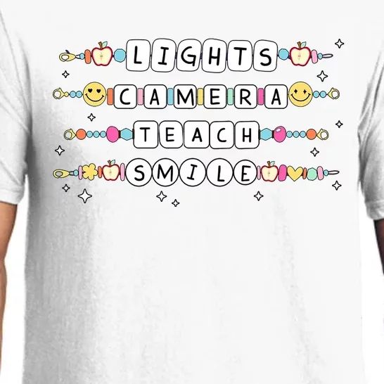 Lights Camera Teach Smile Pajama Set