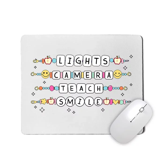 Lights Camera Teach Smile Mousepad