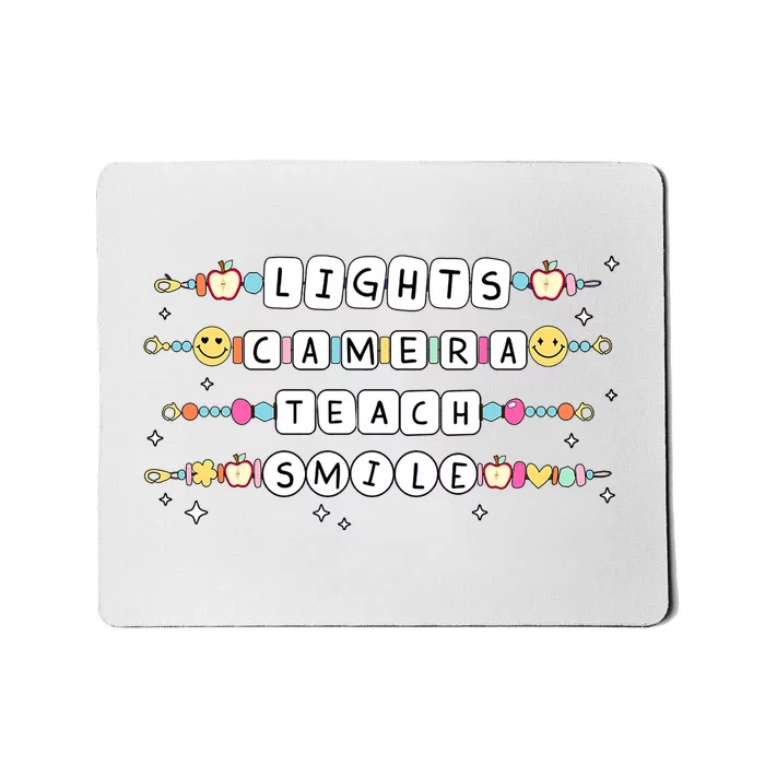 Lights Camera Teach Smile Mousepad