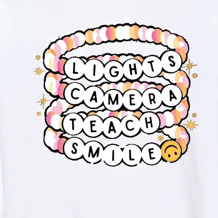 Lights Camera Teach Smile Garment-Dyed Sweatshirt