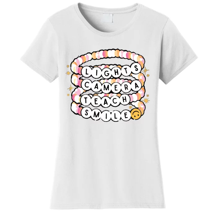 Lights Camera Teach Smile Women's T-Shirt