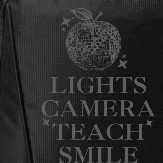 Lights Camera Teach Smile Funny City Backpack