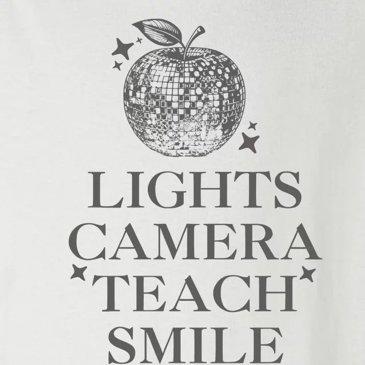 Lights Camera Teach Smile Funny Toddler Long Sleeve Shirt