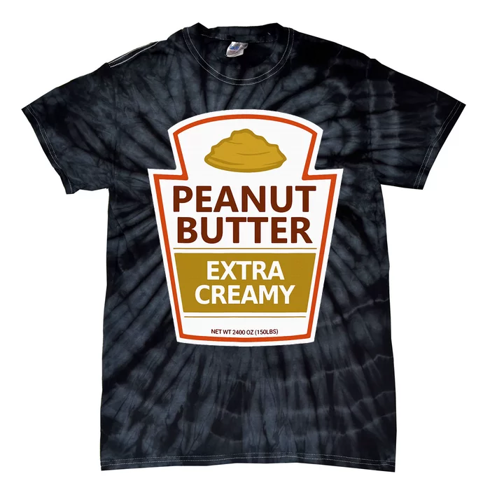 Lazy Costume Tees Peanut Butter Extra Creamy Tie-Dye T-Shirt