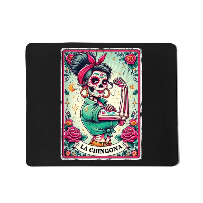 La Chingona Tarot Card Funny Spanish Slang Boss Latina Power Mousepad