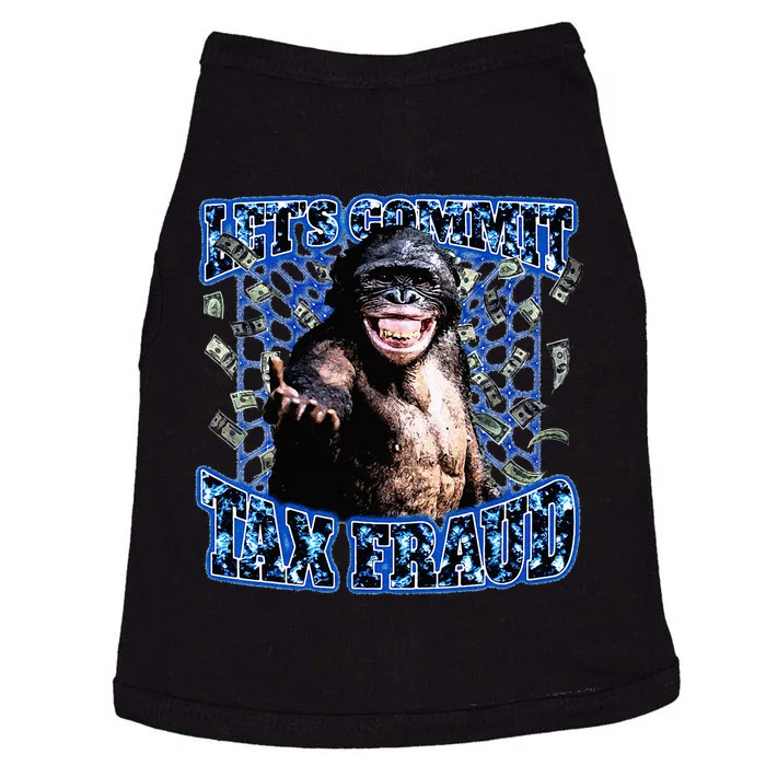 Lets Commit Tax Fraud Vintage Bootleg Rap 90s Monkey Doggie Tank