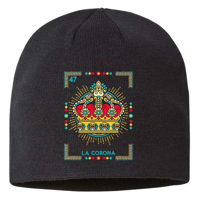 La Corona The Crown Card Mexican Lottery Card 8 1/2in Sustainable Knit Beanie