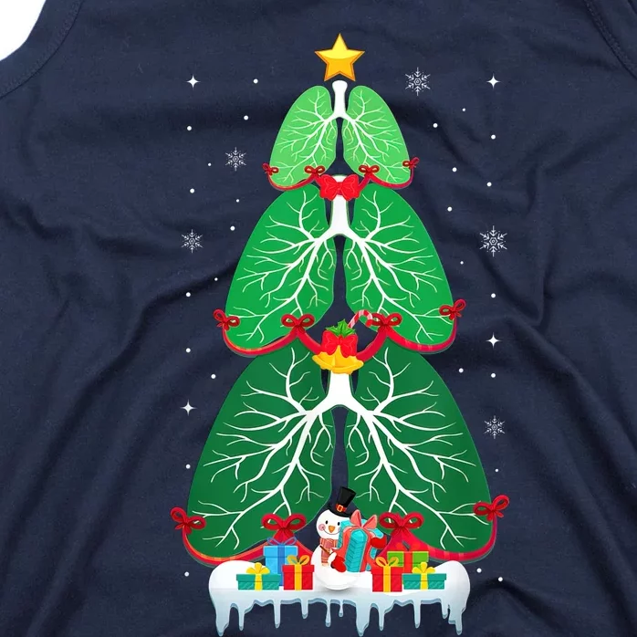 Lung Christmas Tree Respiratory Therapy Xmas Therapist Shirt Tank Top