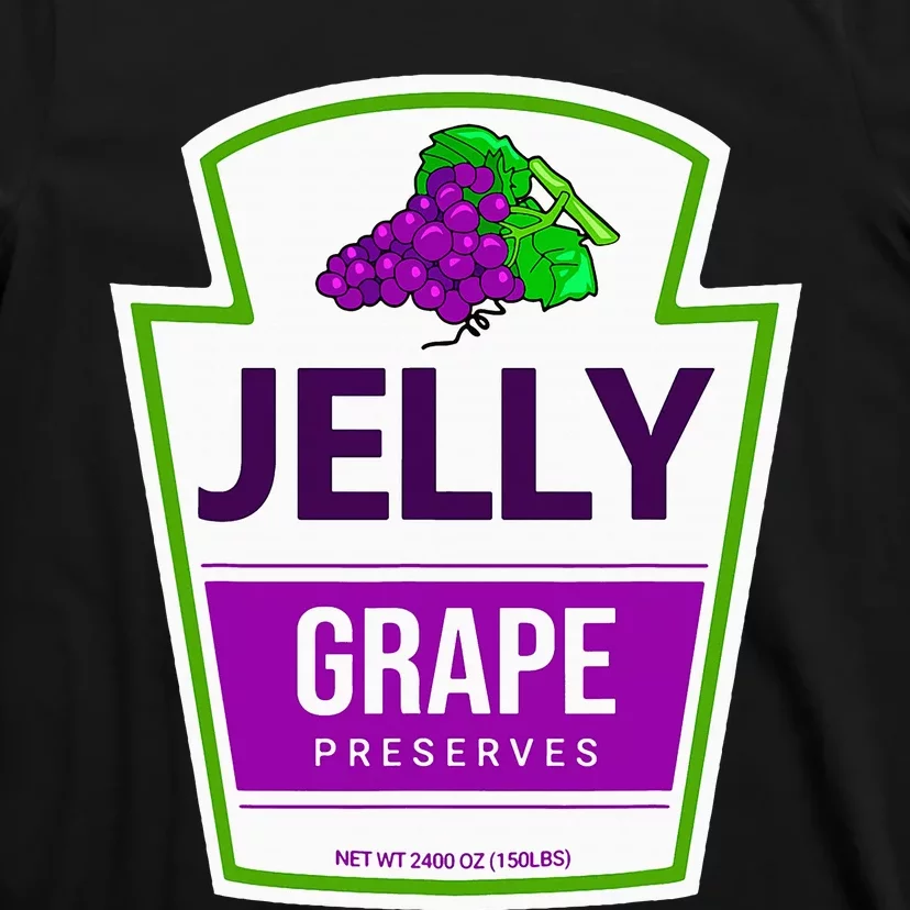 Lazy Costume Tees Grape Jelly Jar For Halloween T-Shirt