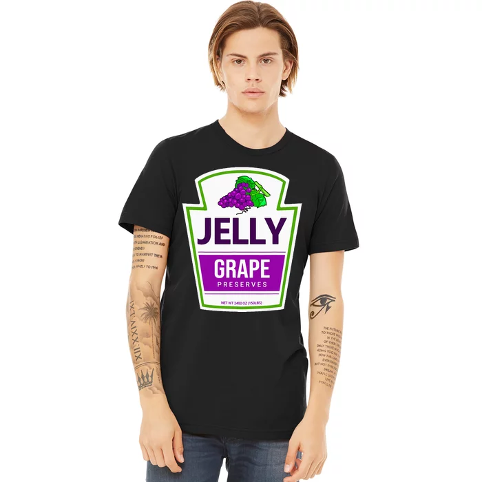 Lazy Costume Tees Grape Jelly Jar For Halloween Premium T-Shirt