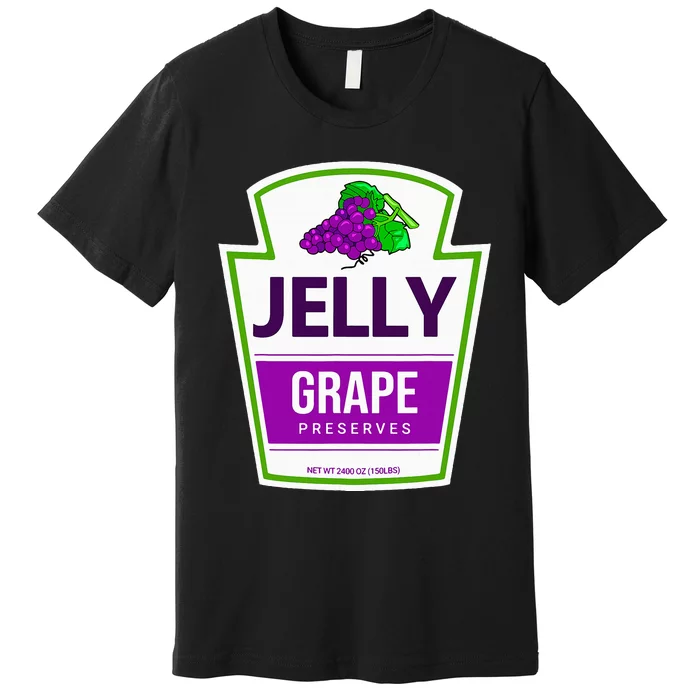 Lazy Costume Tees Grape Jelly Jar For Halloween Premium T-Shirt