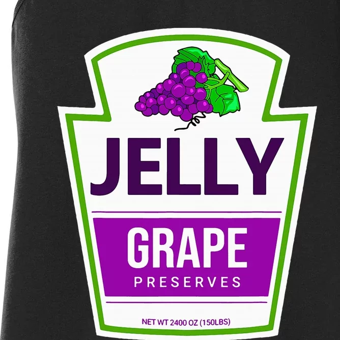 Lazy Costume Tees Grape Jelly Jar For Halloween Women's Racerback Tank