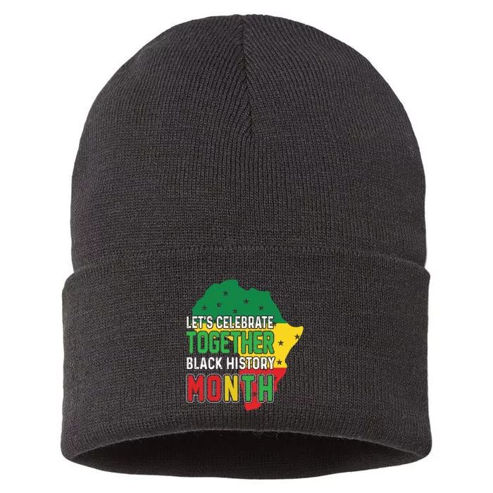 Let's Celebrate Together Black History Month Sustainable Knit Beanie