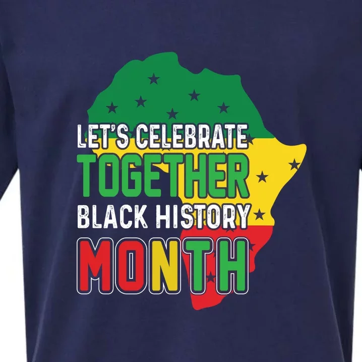 Let's Celebrate Together Black History Month Sueded Cloud Jersey T-Shirt