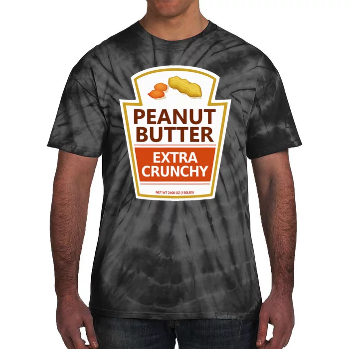 Lazy Costume Tees Peanut Butter Extra Crunchy For Halloween Tie-Dye T-Shirt