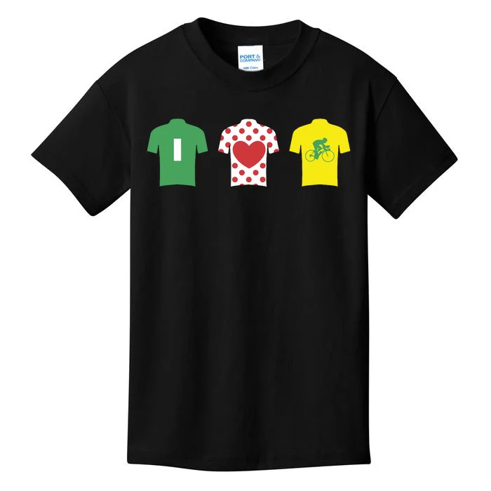 Love Cycling TDF Jerseys Kids T-Shirt