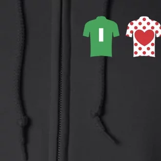 Love Cycling TDF Jerseys Full Zip Hoodie