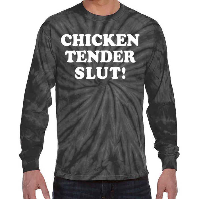 Limited Chicken Tender Slut! Tie-Dye Long Sleeve Shirt