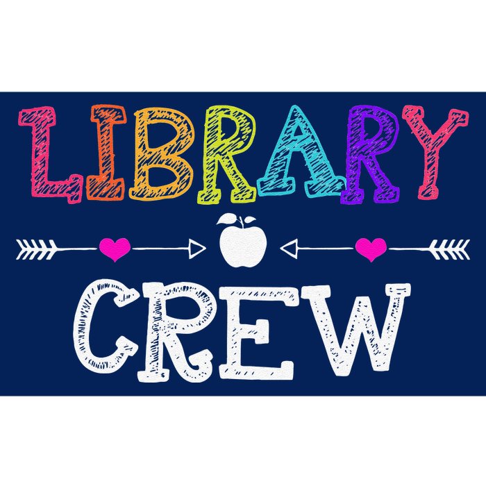 Library Crew Teacher Funny First Day Of School Gift Bumper Sticker