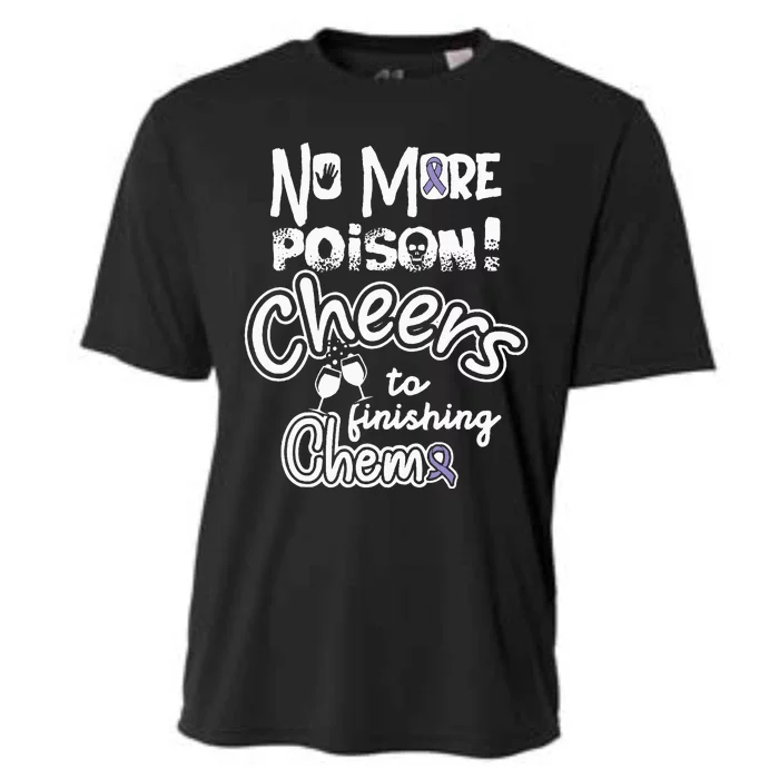 Last Chemo Testicular Cancer Awareness Supporter Ribbon Cooling Performance Crew T-Shirt