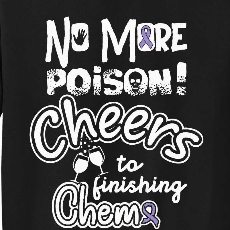 Last Chemo Testicular Cancer Awareness Supporter Ribbon Tall Sweatshirt