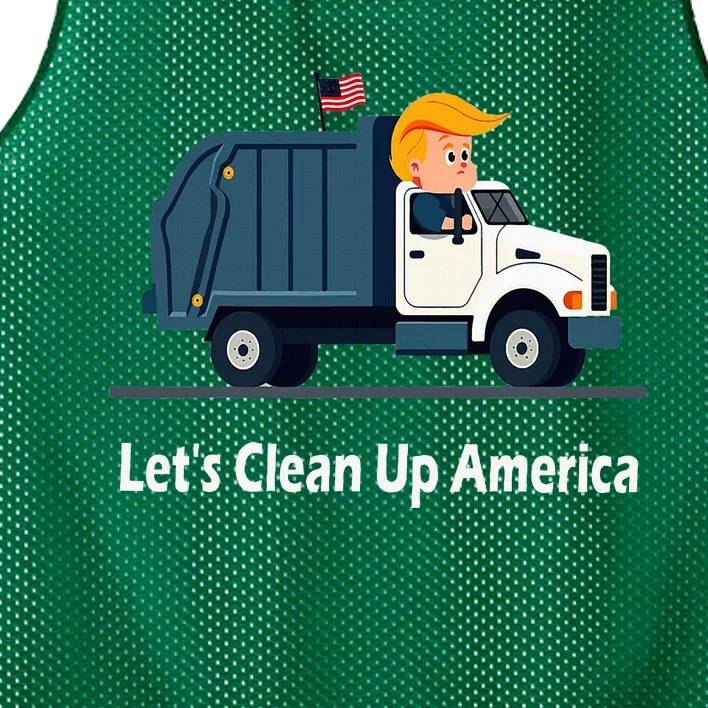 LetS Clean Up America With AmericaS Favorite Garbage Mesh Reversible Basketball Jersey Tank