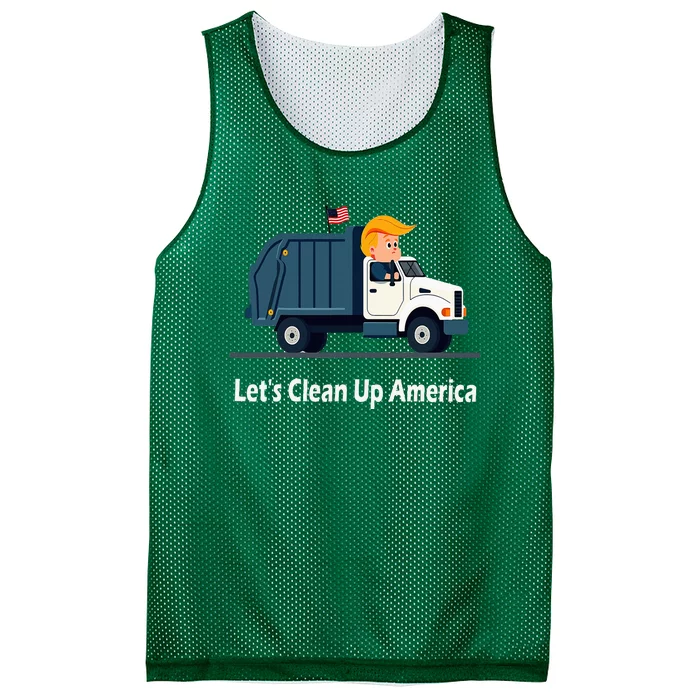 LetS Clean Up America With AmericaS Favorite Garbage Mesh Reversible Basketball Jersey Tank