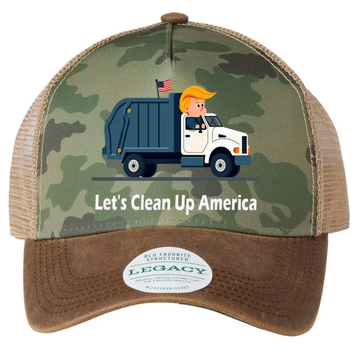 LetS Clean Up America With AmericaS Favorite Garbage Man Legacy Tie Dye Trucker Hat