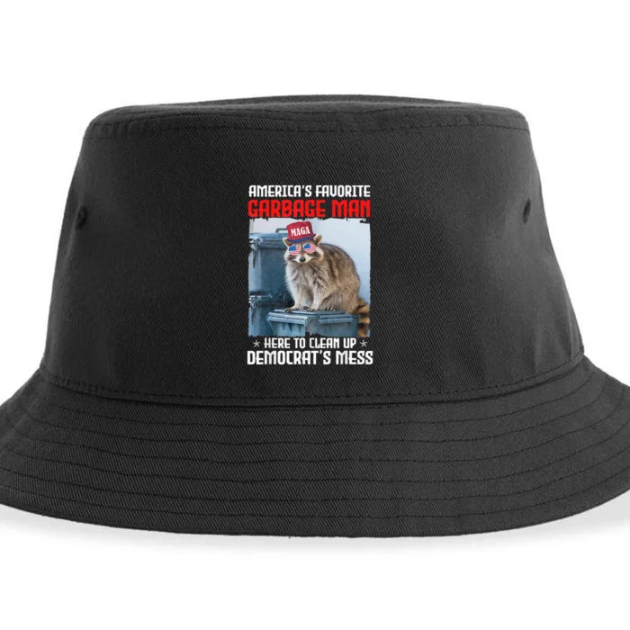 LetS Clean Up America With AmericaS Favorite Garbage Man Sustainable Bucket Hat