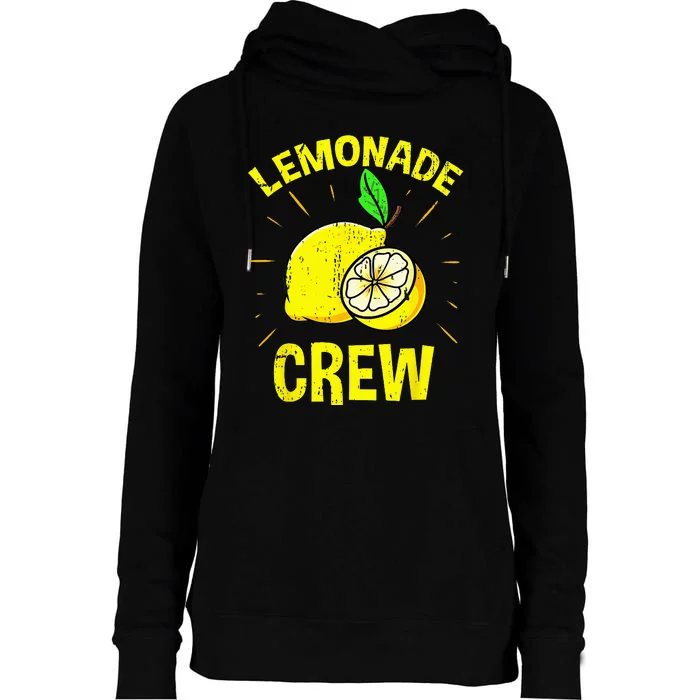 Lemonade Crew Vintage Womens Funnel Neck Pullover Hood