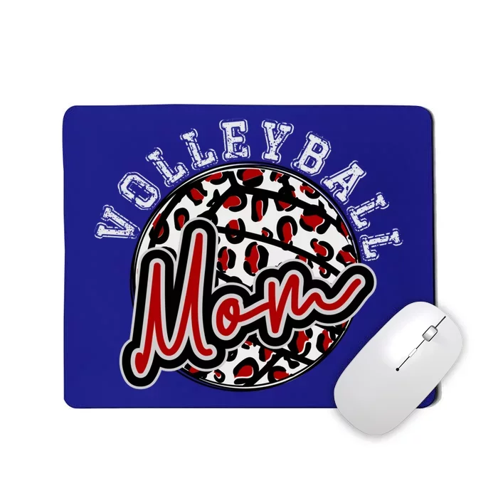 Leopard Cheetah Volleyball Maroon Mom Gift Trendy Gift Mousepad