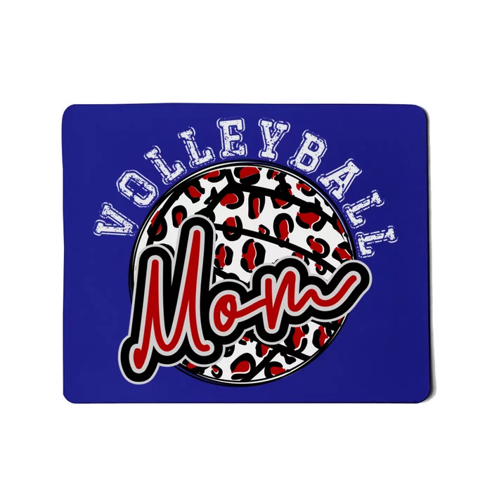 Leopard Cheetah Volleyball Maroon Mom Gift Trendy Gift Mousepad