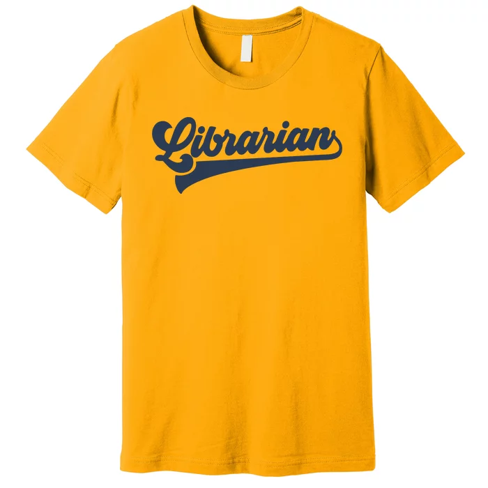 Librarian Cute Vintage Graphic Premium T-Shirt