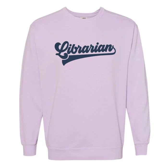 Librarian Cute Vintage Graphic Garment-Dyed Sweatshirt