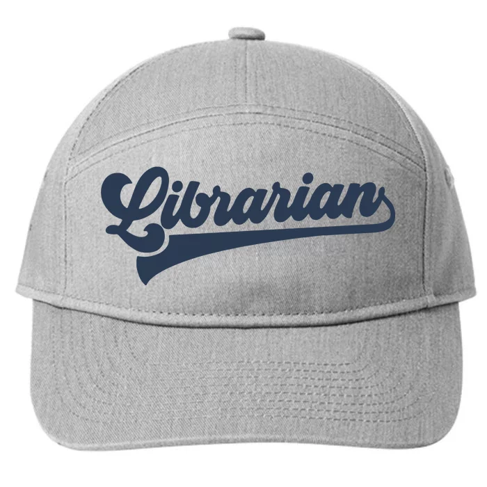 Librarian Cute Vintage Graphic 7-Panel Snapback Hat