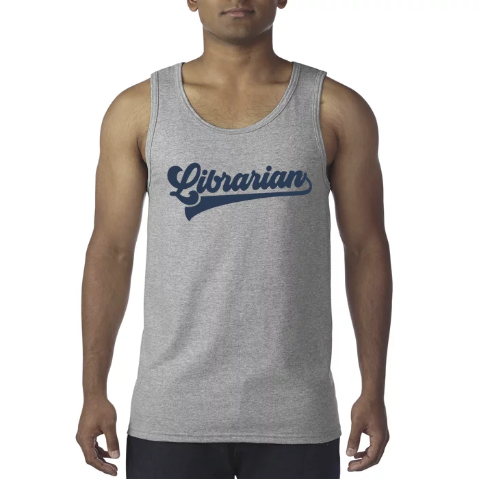 Librarian Cute Vintage Graphic Tank Top