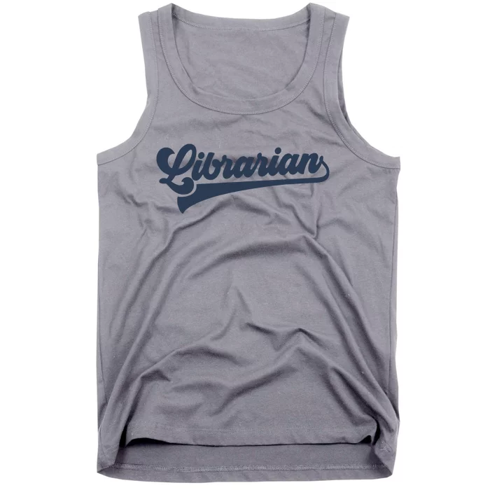 Librarian Cute Vintage Graphic Tank Top