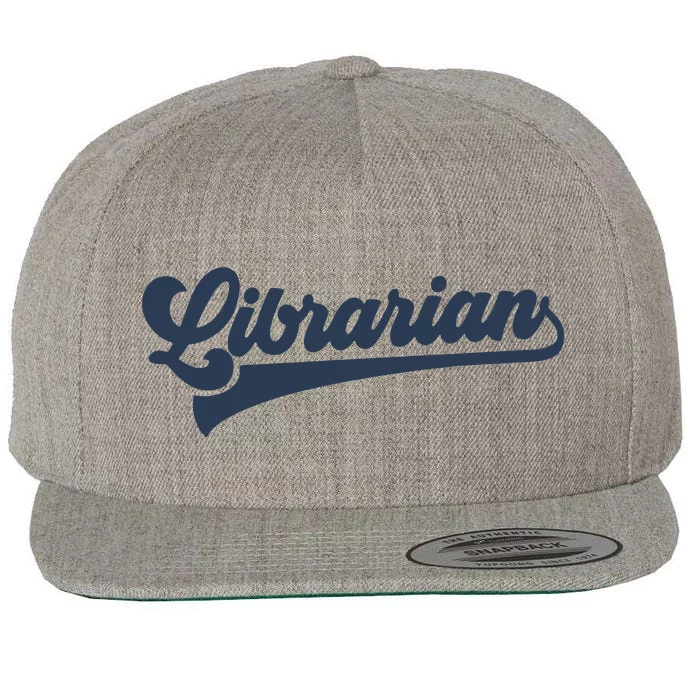 Librarian Cute Vintage Graphic Wool Snapback Cap